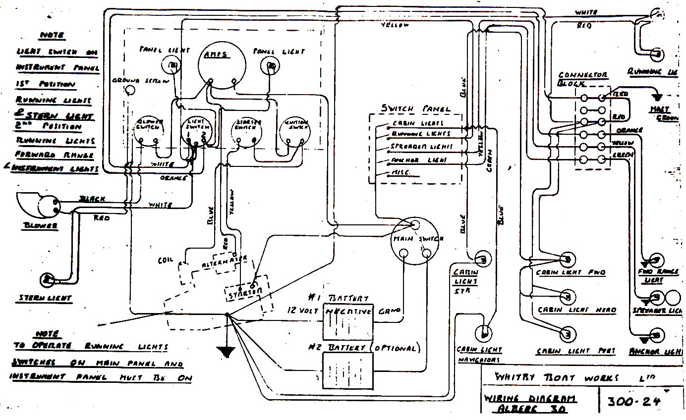 Schematic Boat Wiring Diagram from alberg30.org