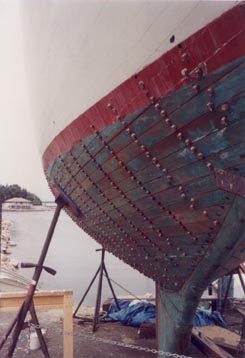 Starboard side during bunging process